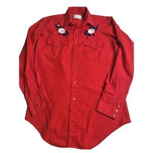 3167 Vintage Silver‎ Spur Western Wear Pearl Snap Shirt Men's 15.5 - 35